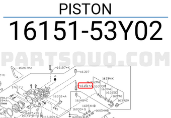 Nissan 1615153Y02 PISTON