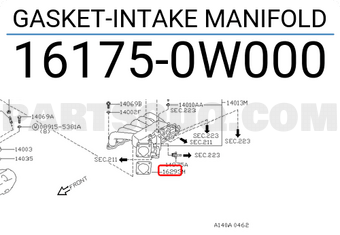 Nissan 161750W000 GASKET-INTAKE MANIFOLD