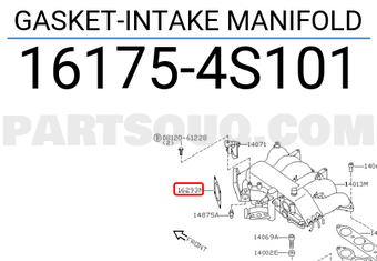 Nissan 161754S101 GASKET-INTAKE MANIFOLD