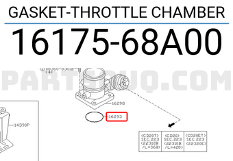 Nissan 1617568A00 GASKET-THROTTLE CHAMBER