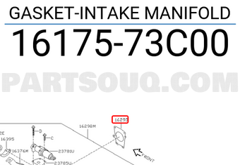 Nissan 1617573C00 GASKET-INTAKE MANIFOLD
