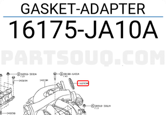 Nissan 16175JA10A GASKET-ADAPTER