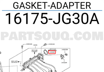 Nissan 16175JG30A GASKET-ADAPTER