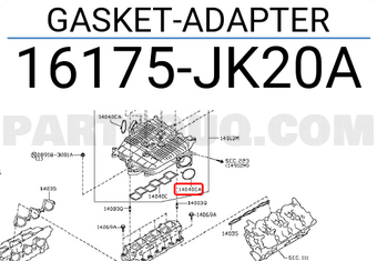 Nissan 16175JK20A GASKET-ADAPTER