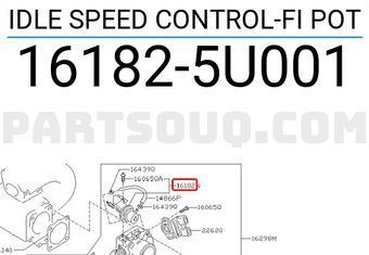 Nissan 161825U001 IDLE SPEED CONTROL-FI POT