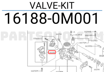 Nissan 161880M001 VALVE-KIT