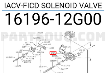 Nissan 1619612G00 IACV-FICD SOLENOID VALVE