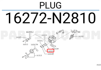 Nissan 16272N2810 PLUG