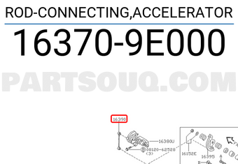 Nissan 163709E000 ROD-CONNECTING,ACCELERATOR