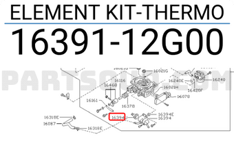 Nissan 1639112G00 ELEMENT KIT-THERMO
