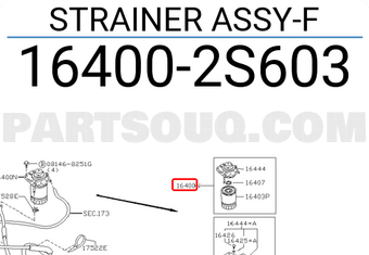 Nissan 164002S603 STRAINER ASSY-F