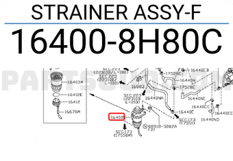 Nissan 164008H80C STRAINER ASSY-F