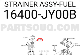 Nissan 16400JY00B STRAINER ASSY-FUEL