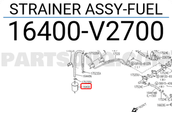 Nissan 16400V2700 STRAINER ASSY-FUEL