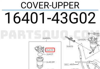 Nissan 1640143G02 COVER-UPPER