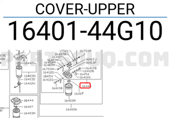 Nissan 1640144G10 COVER-UPPER