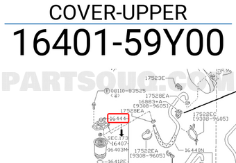 Nissan 1640159Y00 COVER-UPPER