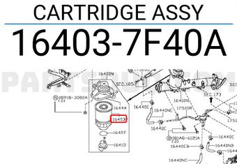 Nissan 164037F40A CARTRIDGE ASSY