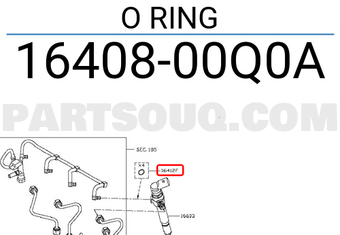 Nissan 1640800Q0A O RING