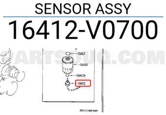 Nissan 16412V0700 SENSOR ASSY