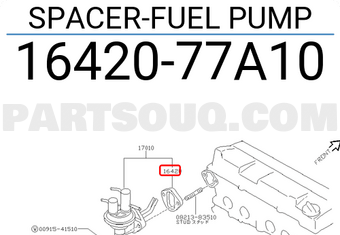 Nissan 1642077A10 SPACER-FUEL PUMP