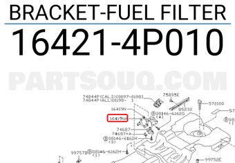 Nissan 164214P010 BRACKET-FUEL FILTER