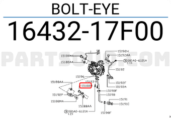 Nissan 1643217F00 BOLT-EYE