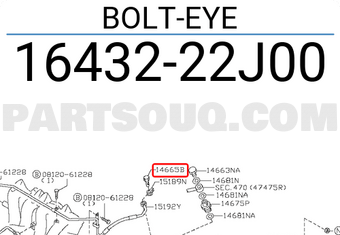 Nissan 1643222J00 BOLT-EYE