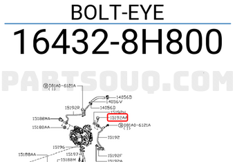 Nissan 164328H800 BOLT-EYE