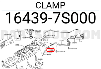 Nissan 164397S000 CLAMP