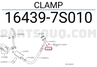 Nissan 164397S010 CLAMP