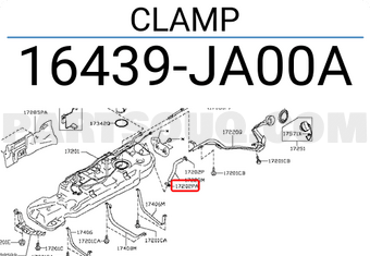 Nissan 16439JA00A CLAMP