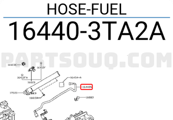 Nissan 164403TA2A HOSE-FUEL