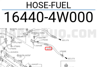 Nissan 164404W000 HOSE-FUEL