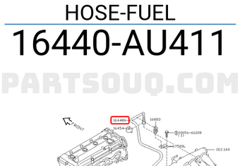Nissan 16440AU411 HOSE-FUEL