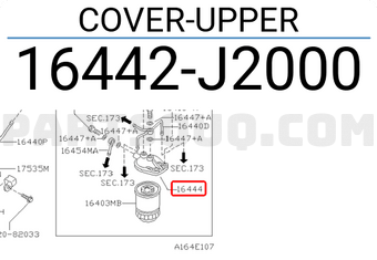 Nissan 16442J2000 COVER-UPPER