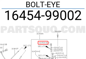 Nissan 1645499002 BOLT-EYE