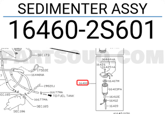 Nissan 164602S601 SEDIMENTER ASSY