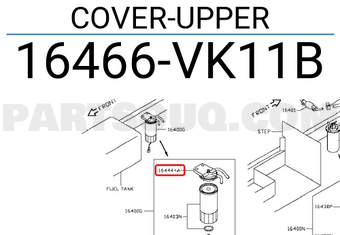 Nissan 16466VK11B COVER-UPPER