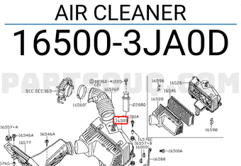 Nissan 165003JA0D AIR CLEANER