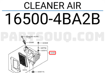 Nissan 165004BA2B CLEANER AIR