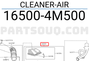 Nissan 165004M500 CLEANER-AIR