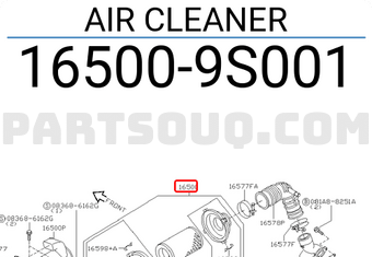 Nissan 165009S001 AIR CLEANER