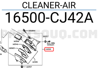 Nissan 16500CJ42A CLEANER-AIR