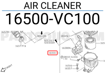 Nissan 16500VC100 AIR CLEANER