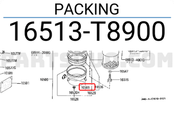 Nissan 16513T8900 PACKING