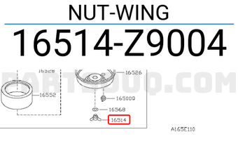 Nissan 16514Z9004 NUT-WING