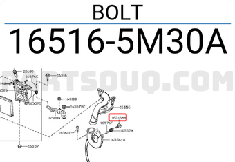 Nissan 165165M30A BOLT
