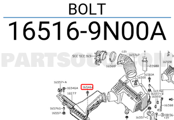 Nissan 165169N00A BOLT