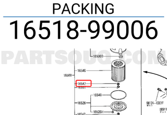 Nissan 1651899006 PACKING